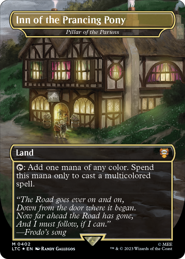 Inn of the Prancing Pony - Pillar of the Paruns (Surge Foil Realms and Relics) [The Lord of the Rings: Tales of Middle-Earth Commander] | Dumpster Cat Games