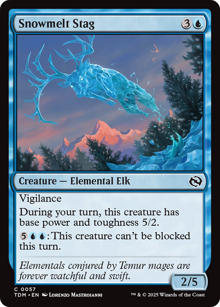 Snowmelt Stag [Tarkir: Dragonstorm] | Dumpster Cat Games