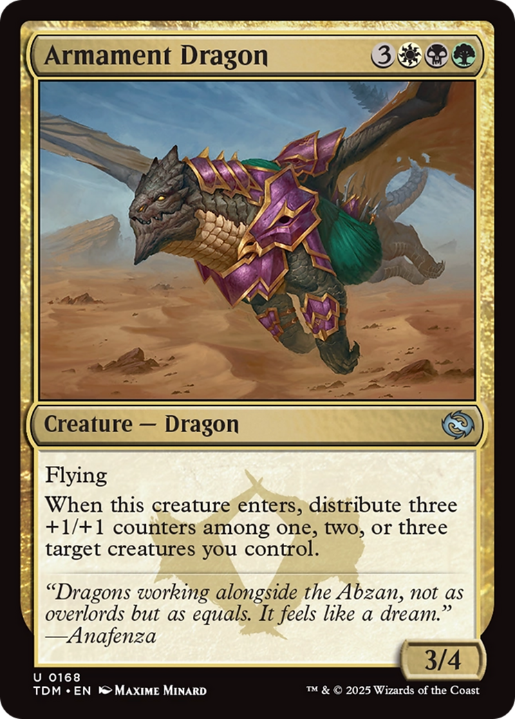 Armament Dragon [Tarkir: Dragonstorm] | Dumpster Cat Games