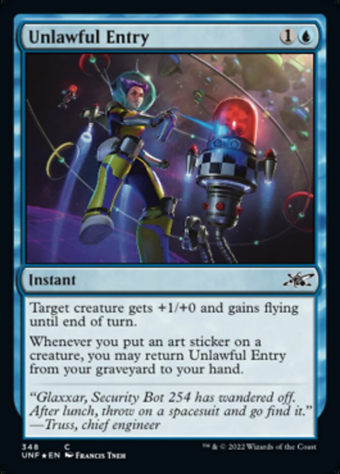 Unlawful Entry (Galaxy Foil) [Unfinity] | Dumpster Cat Games