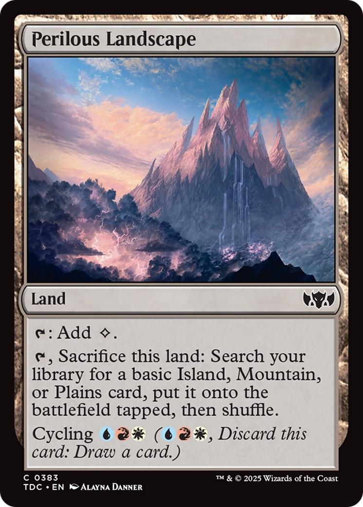 Perilous Landscape [Tarkir: Dragonstorm Commander] | Dumpster Cat Games