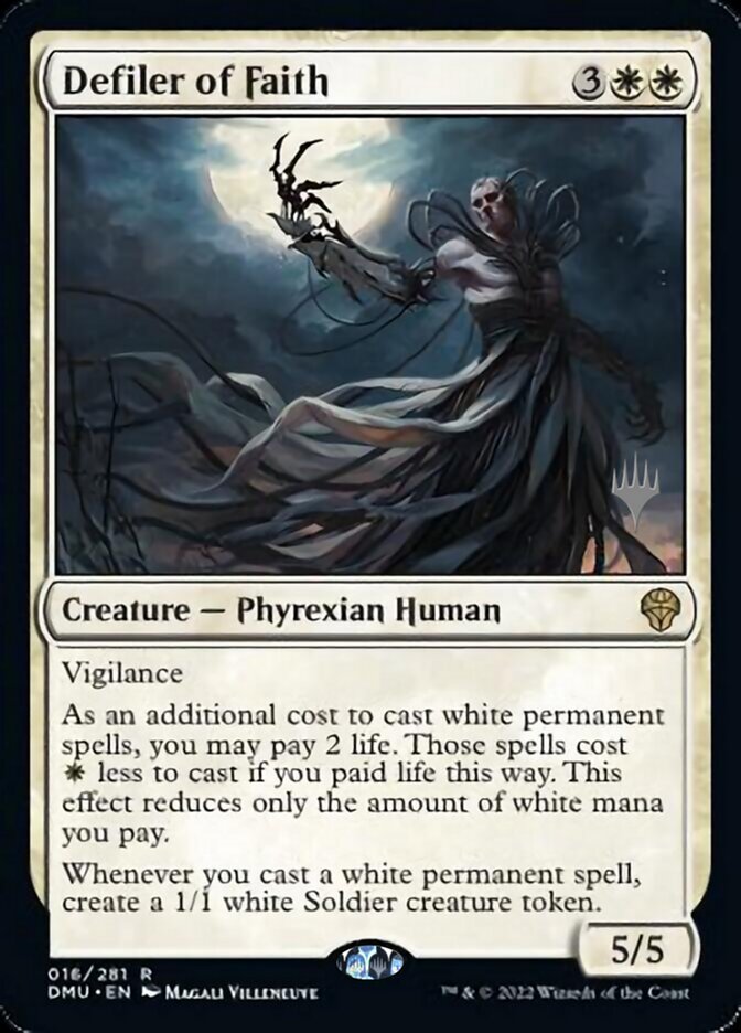 Defiler of Faith (Promo Pack) [Dominaria United Promos] | Dumpster Cat Games