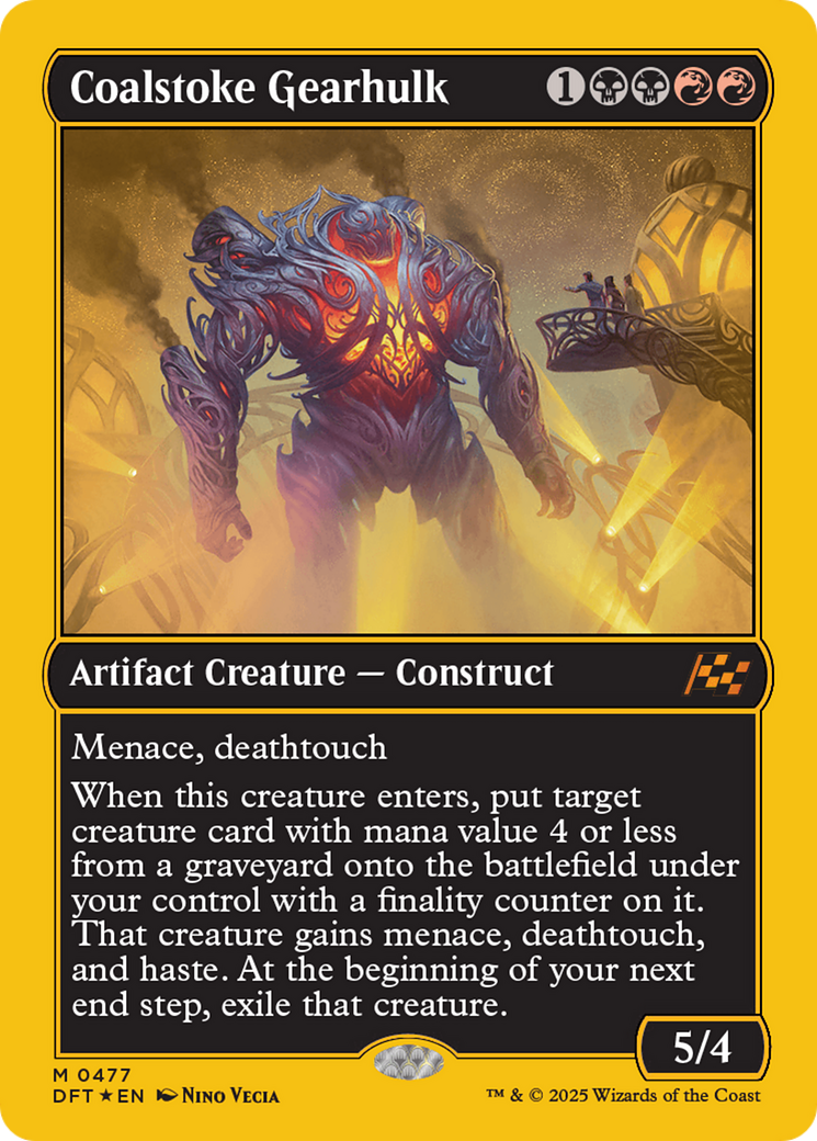 Coalstoke Gearhulk (First-Place Foil) [Aetherdrift] | Dumpster Cat Games