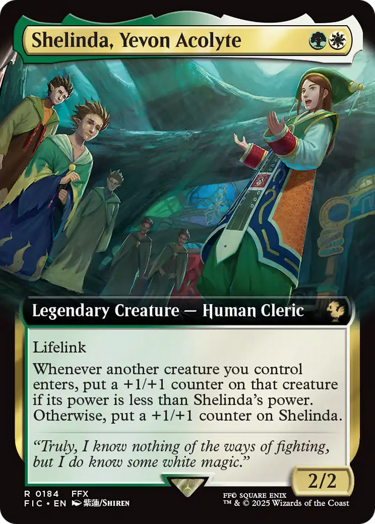 Shelinda, Yevon Acolyte (Extended Art) [FINAL FANTASY Commander] | Dumpster Cat Games