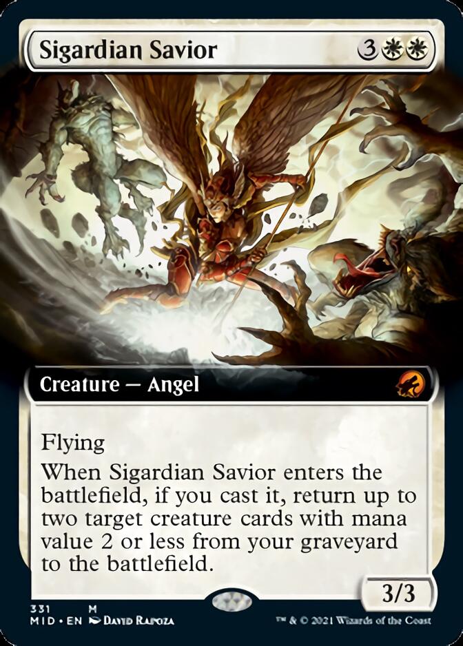 Sigardian Savior (Extended Art) [Innistrad: Midnight Hunt] | Dumpster Cat Games