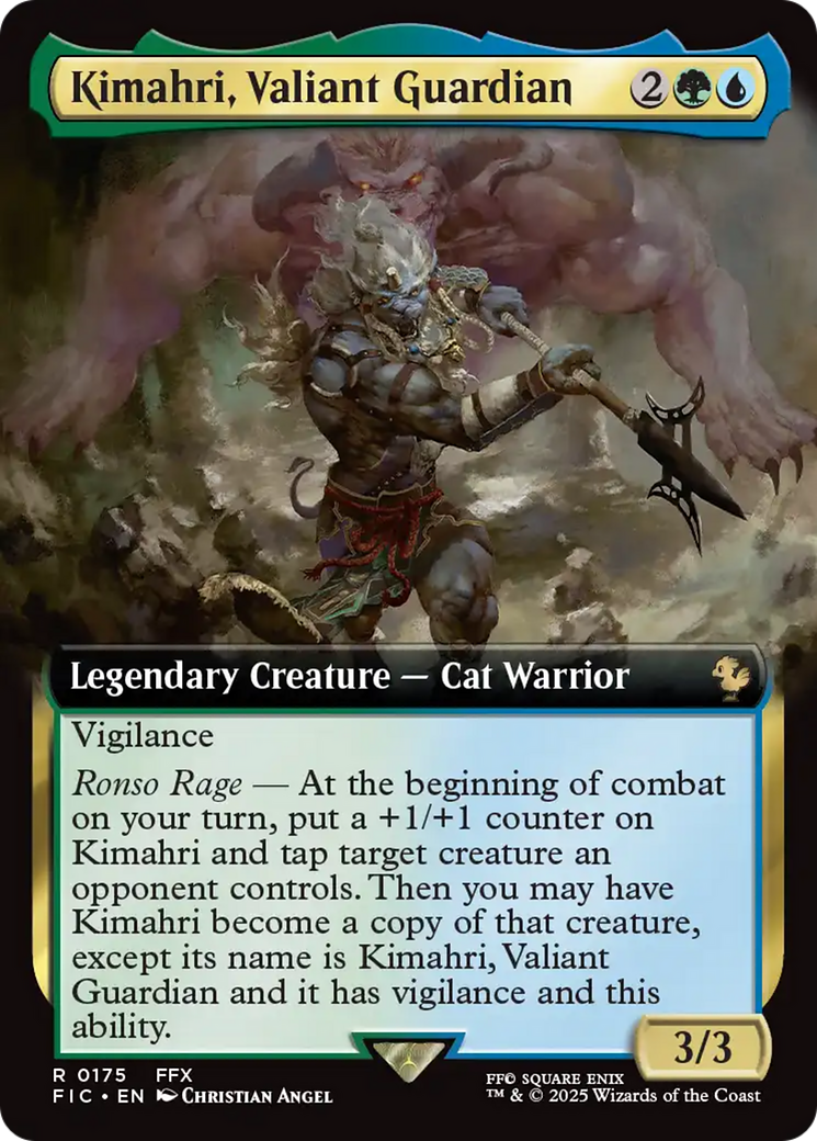 Kimahri, Valiant Guardian (Extended Art) [FINAL FANTASY Commander] | Dumpster Cat Games