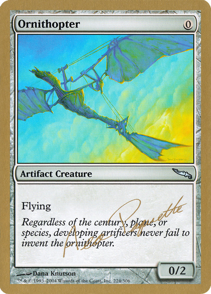 Ornithopter (Aeo Paquette) [World Championship Decks 2004] | Dumpster Cat Games