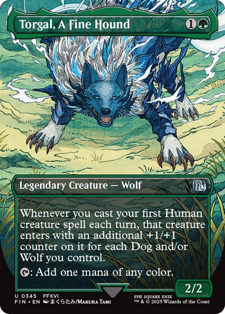 Torgal, A Fine Hound (Borderless) [FINAL FANTASY] | Dumpster Cat Games