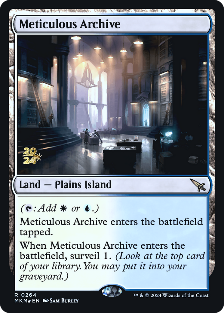 Meticulous Archive [Murders at Karlov Manor Prerelease Promos] | Dumpster Cat Games