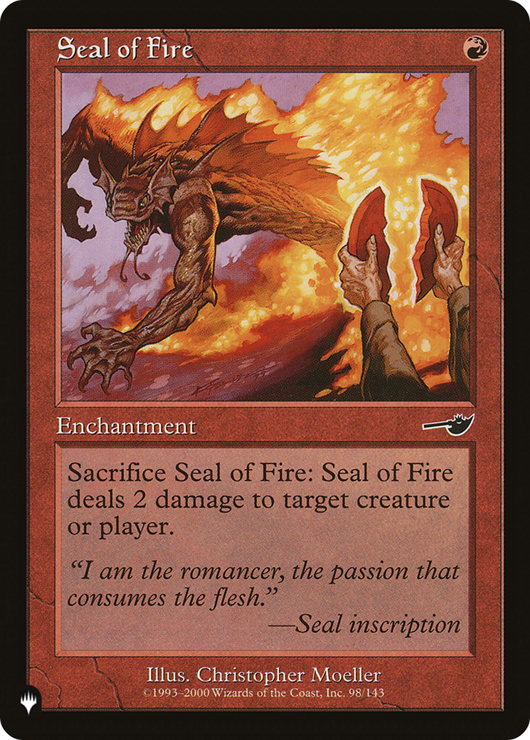 Seal of Fire [The List] | Dumpster Cat Games