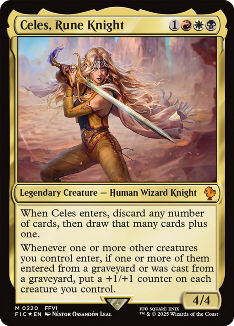Celes, Rune Knight [FINAL FANTASY Commander] | Dumpster Cat Games