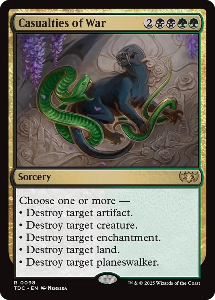 Casualties of War [Tarkir: Dragonstorm Commander] | Dumpster Cat Games