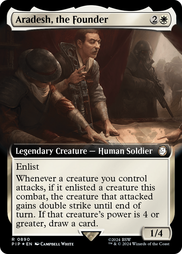 Aradesh, the Founder (Extended Art) (Surge Foil) [Fallout] | Dumpster Cat Games