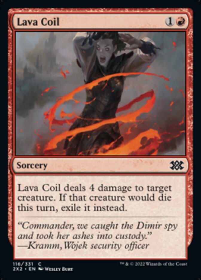 Lava Coil [Double Masters 2022] | Dumpster Cat Games