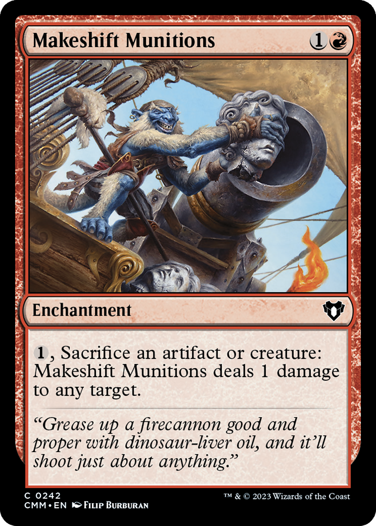 Makeshift Munitions [Commander Masters] | Dumpster Cat Games
