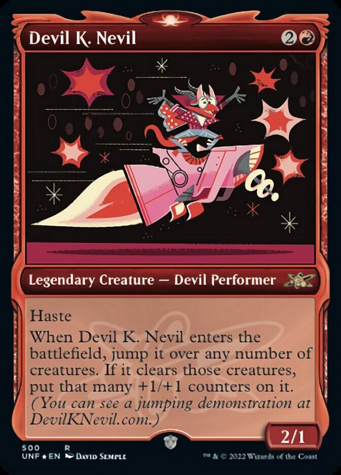 Devil K. Nevil (Showcase) (Galaxy Foil) [Unfinity] | Dumpster Cat Games