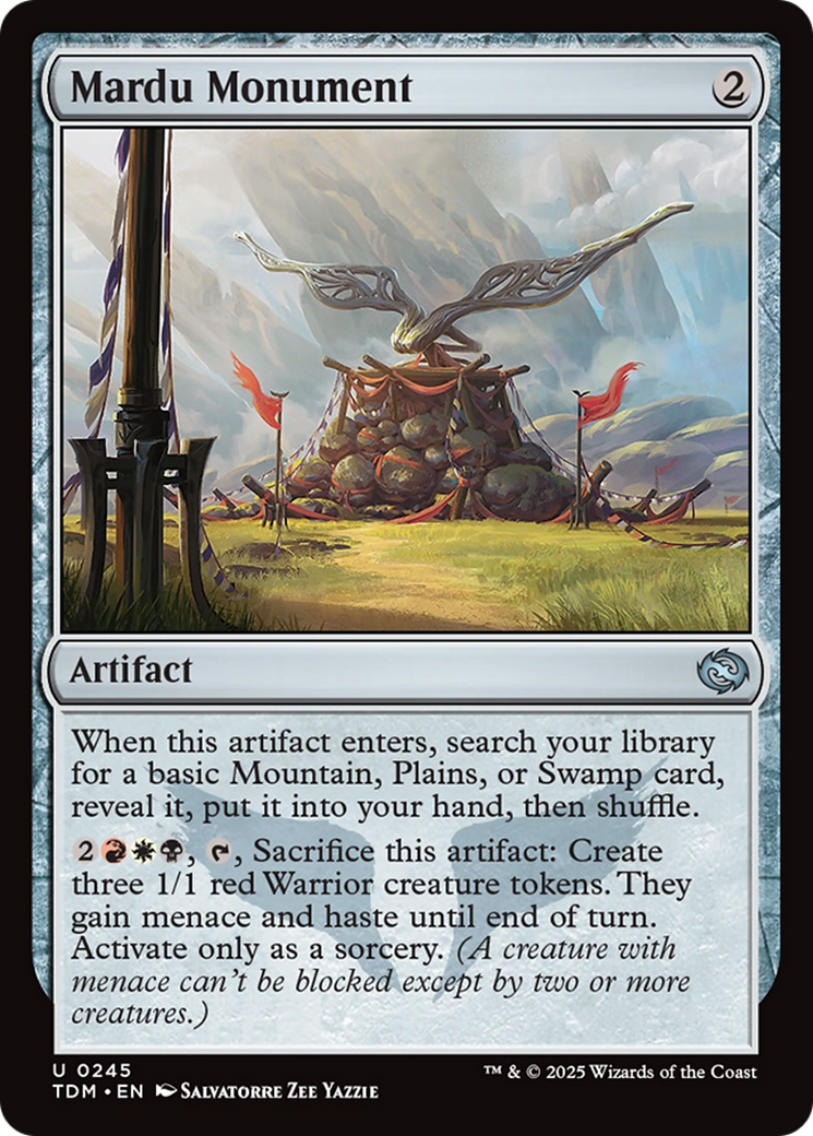 Mardu Monument [Tarkir: Dragonstorm] | Dumpster Cat Games