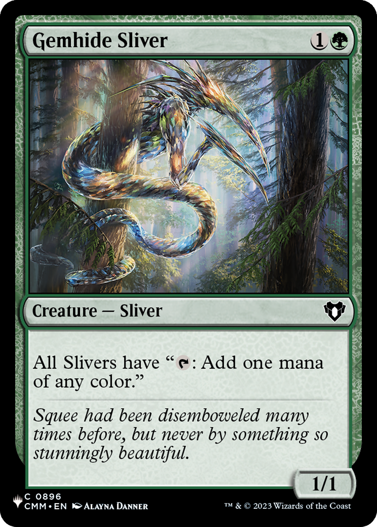 Gemhide Sliver (CMM) [The List] | Dumpster Cat Games