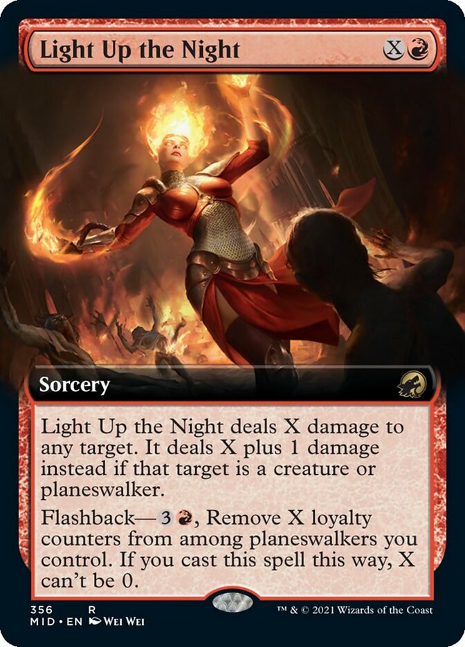 Light Up the Night (Extended Art) [Innistrad: Midnight Hunt] | Dumpster Cat Games