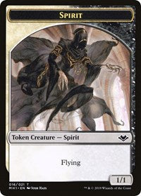 Spirit // Golem Double-Sided Token [Modern Horizons Tokens] | Dumpster Cat Games