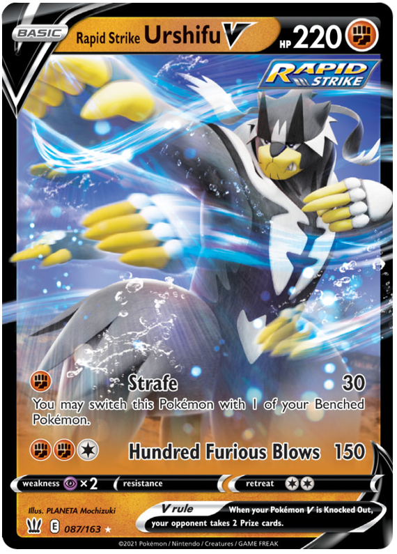 Rapid Strike Urshifu V (087/163) [Sword & Shield: Battle Styles] | Dumpster Cat Games