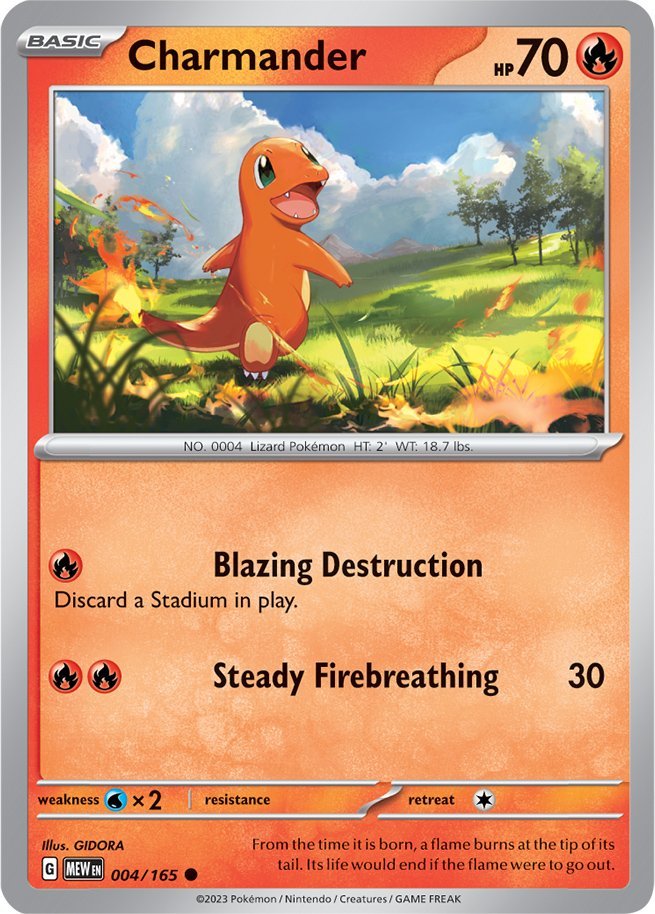 Charmander (004/165) [Scarlet & Violet 151] | Dumpster Cat Games