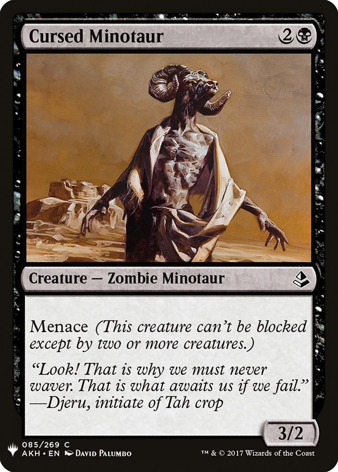 Cursed Minotaur [Mystery Booster] | Dumpster Cat Games