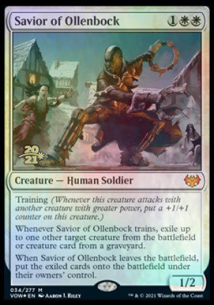 Savior of Ollenbock [Innistrad: Crimson Vow Prerelease Promos] | Dumpster Cat Games