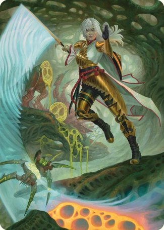 The Eternal Wanderer Art Card [Phyrexia: All Will Be One Art Series] | Dumpster Cat Games