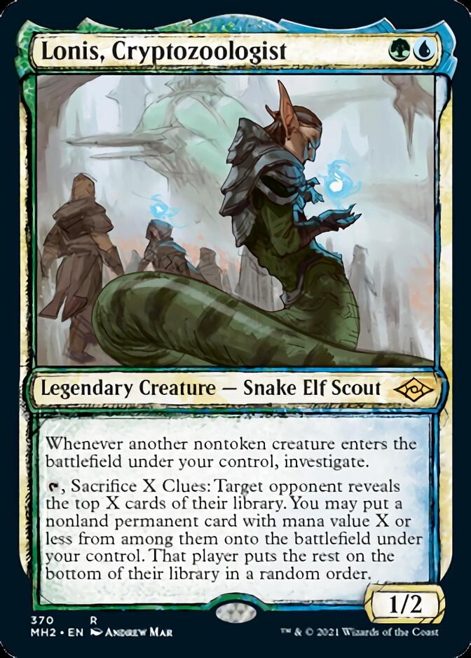 Lonis, Cryptozoologist (Sketch) [Modern Horizons 2] | Dumpster Cat Games