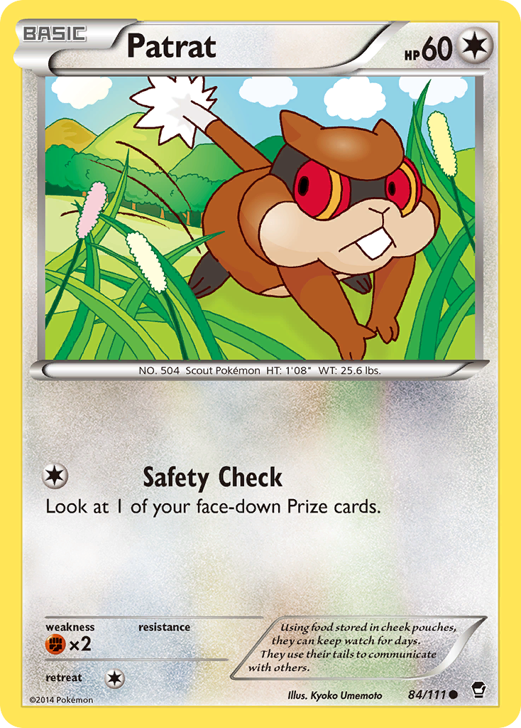 Patrat (84/111) [XY: Furious Fists] | Dumpster Cat Games