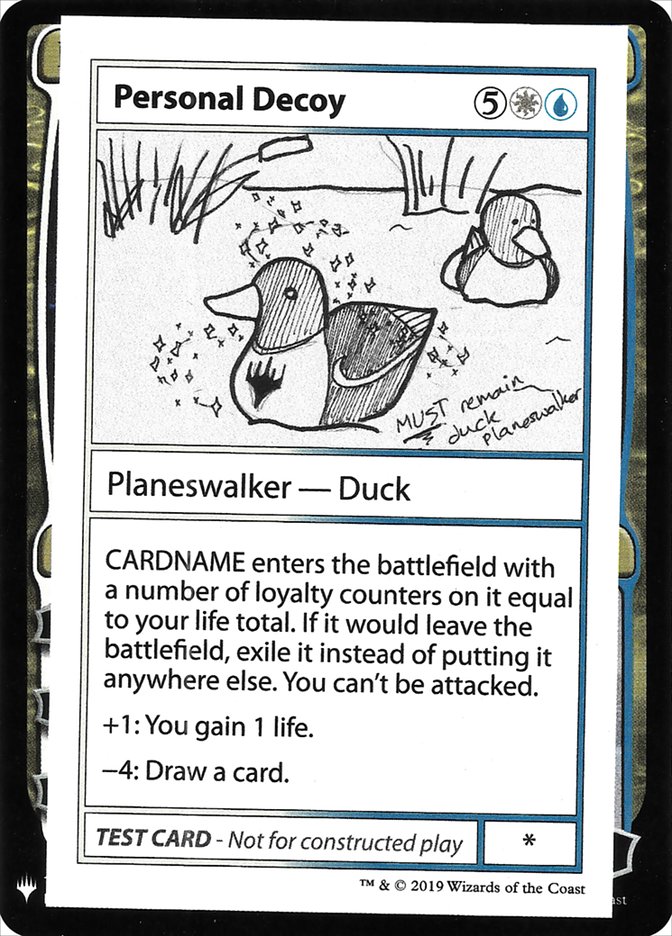 Personal Decoy [Mystery Booster Playtest Cards] | Dumpster Cat Games