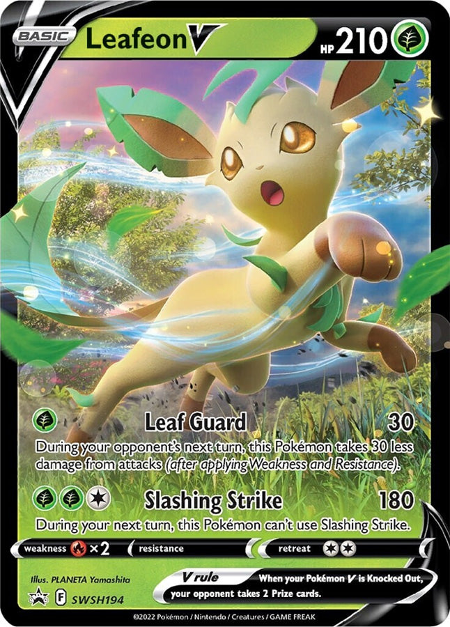 Leafeon V (SWSH194) [Sword & Shield: Black Star Promos] | Dumpster Cat Games