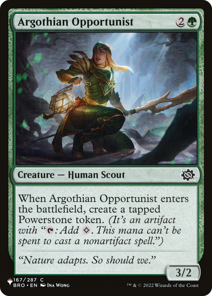 Argothian Opportunist [The List] | Dumpster Cat Games