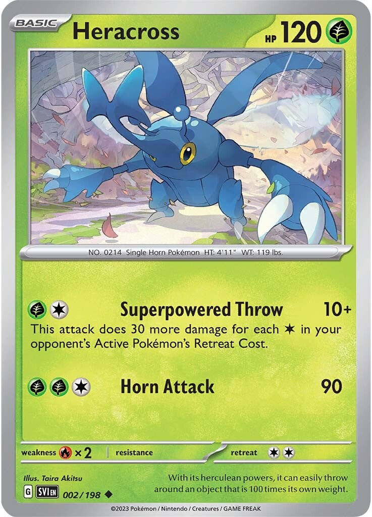 Heracross (002/198) [Scarlet & Violet: Base Set] | Dumpster Cat Games