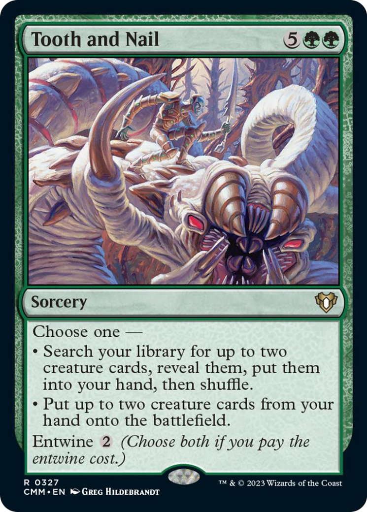 Tooth and Nail [Commander Masters] | Dumpster Cat Games