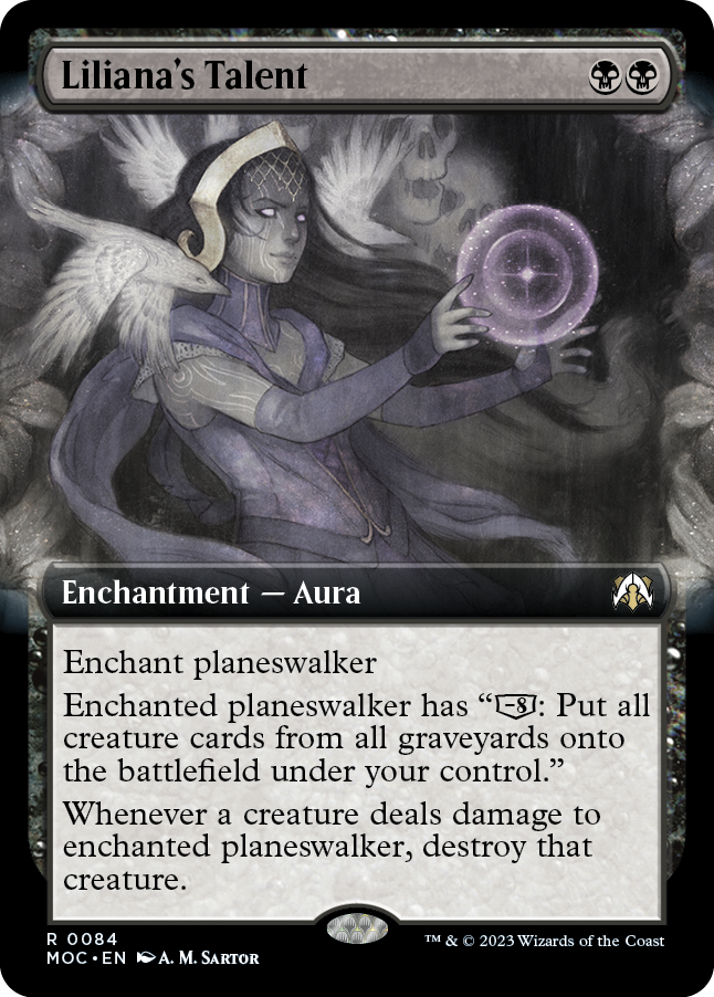 Liliana's Talent (Extended Art) [March of the Machine Commander] | Dumpster Cat Games