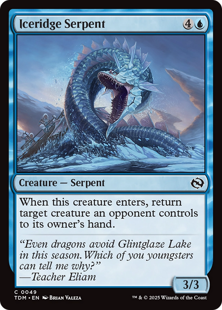 Iceridge Serpent [Tarkir: Dragonstorm] | Dumpster Cat Games