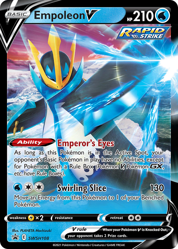 Empoleon V (SWSH108) [Sword & Shield: Black Star Promos] | Dumpster Cat Games