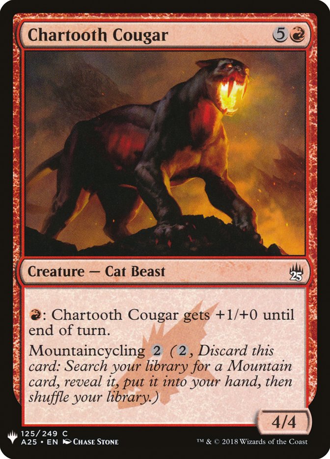 Chartooth Cougar [Mystery Booster] | Dumpster Cat Games