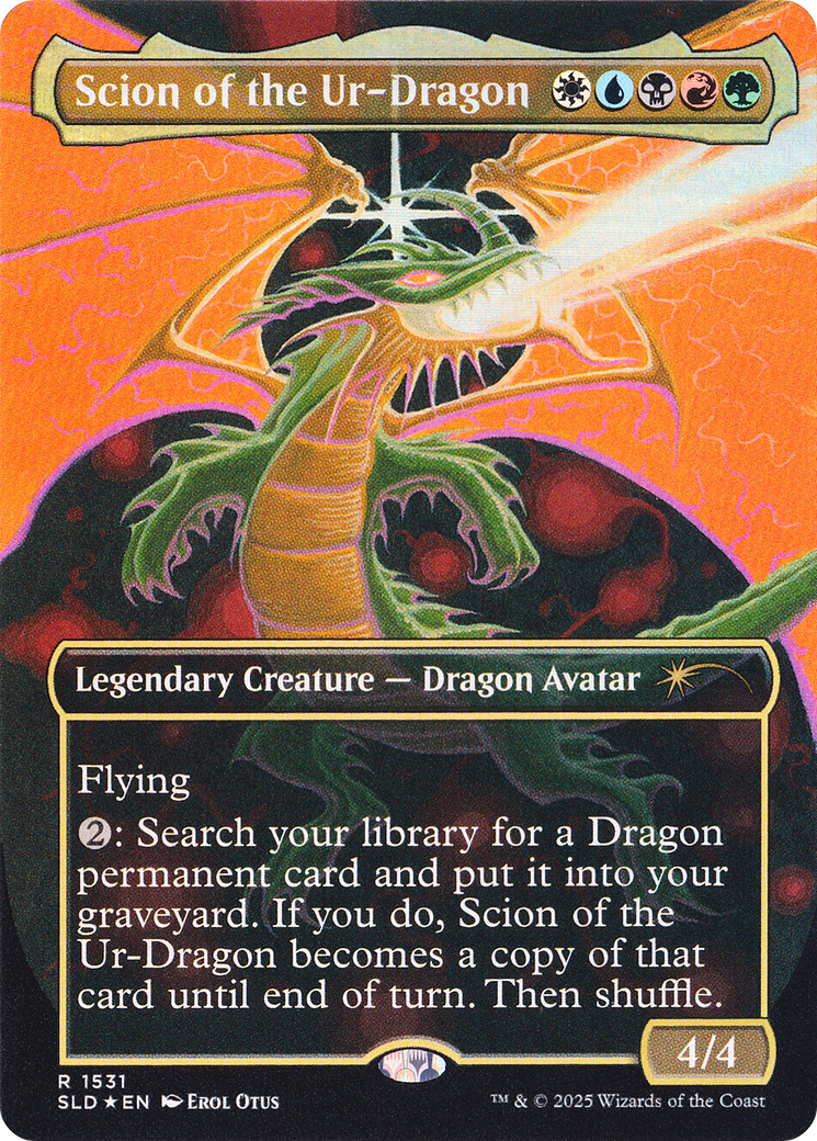 Scion of the Ur-Dragon (Rainbow Foil) [Secret Lair Drop Series] | Dumpster Cat Games