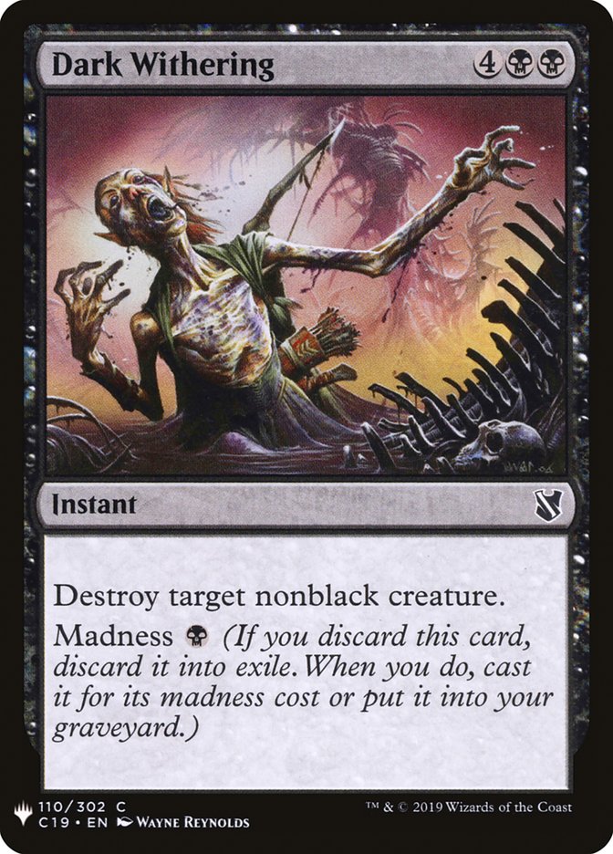 Dark Withering [Mystery Booster] | Dumpster Cat Games