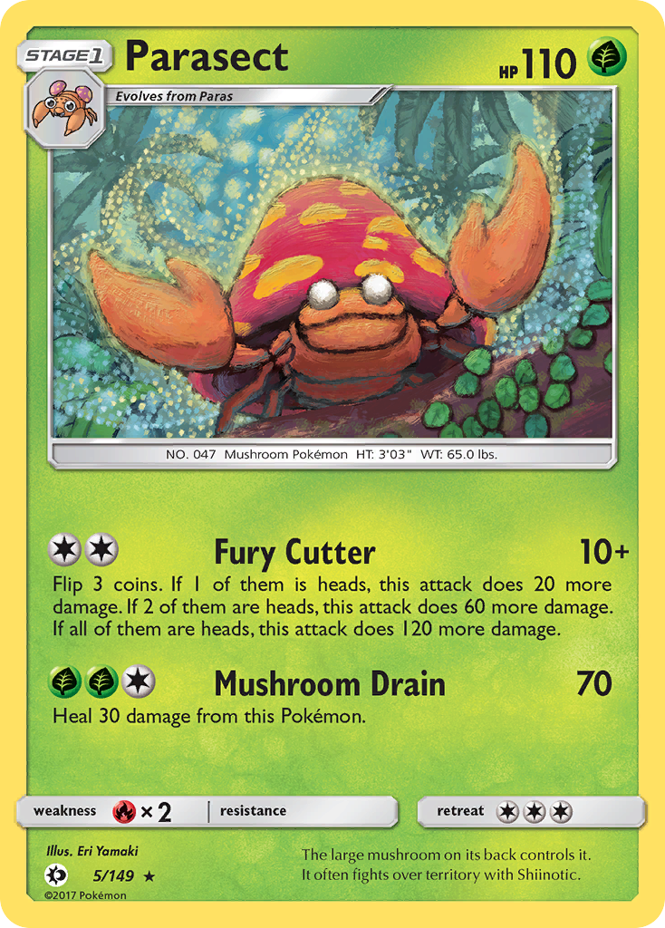 Parasect (5/149) [Sun & Moon: Base Set] | Dumpster Cat Games