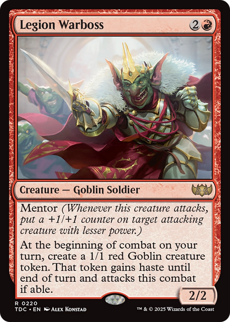 Legion Warboss [Tarkir: Dragonstorm Commander] | Dumpster Cat Games