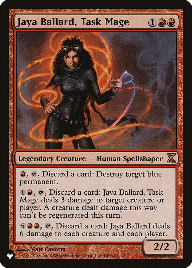 Jaya Ballard, Task Mage [The List] | Dumpster Cat Games