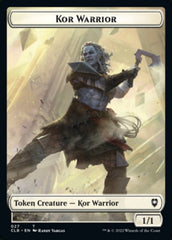 Kor Warrior // Wizard Double-Sided Token [Commander Legends: Battle for Baldur's Gate Tokens] | Dumpster Cat Games