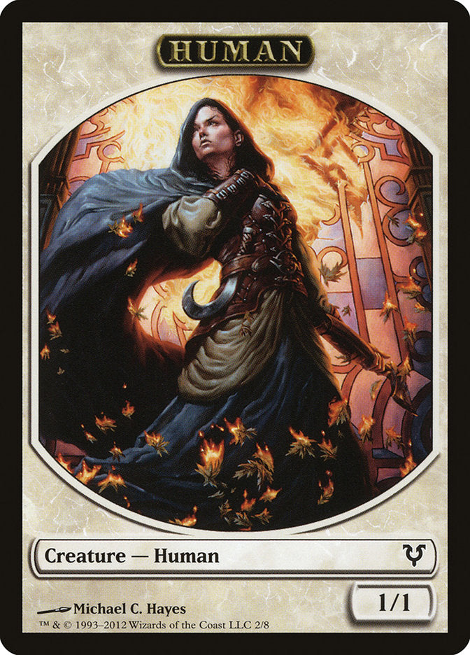 Human Token (2/8) [Avacyn Restored Tokens] | Dumpster Cat Games