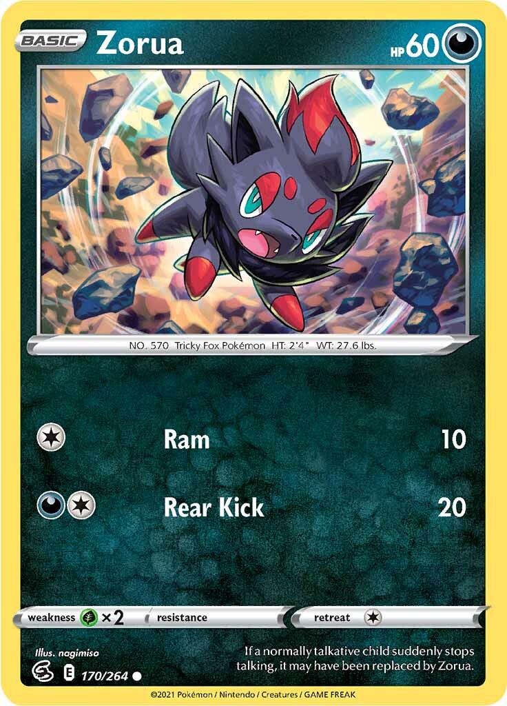 Zorua (170/264) [Sword & Shield: Fusion Strike] | Dumpster Cat Games