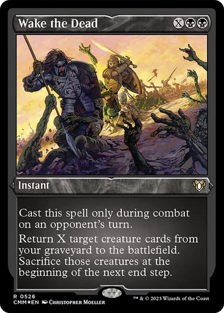 Wake the Dead (Foil Etched) [Commander Masters] | Dumpster Cat Games