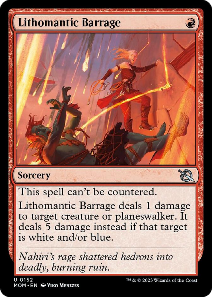 Lithomantic Barrage [March of the Machine] | Dumpster Cat Games